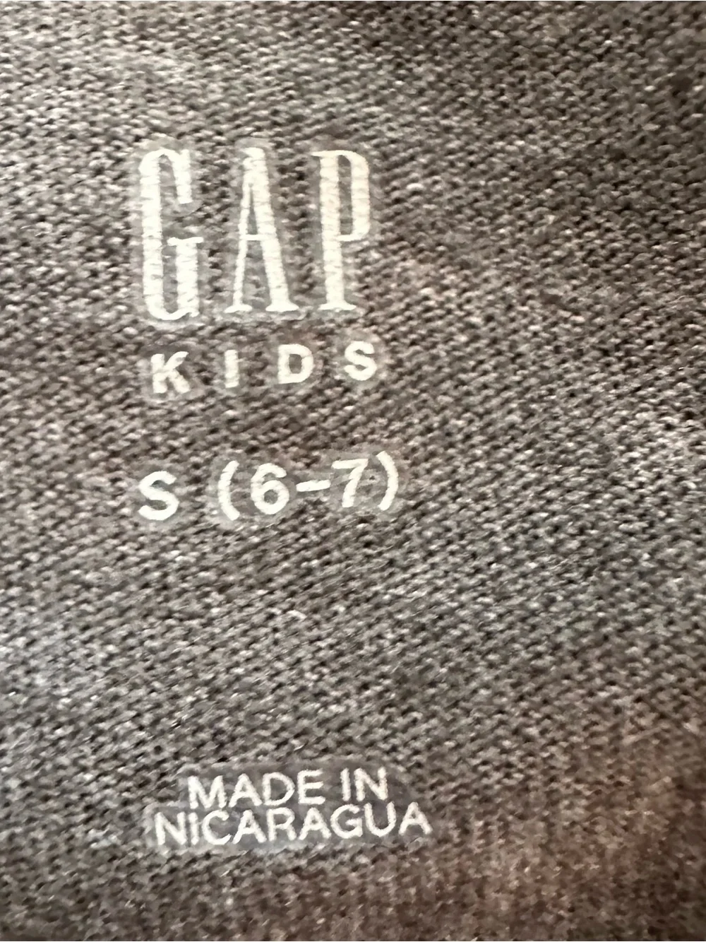 GAP Kids Hunger Games Girls long sleeve Tee Gray Gold SMALL 6-7 Cotton Shirt NWT